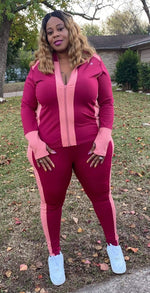 Colorblock Mauve Tracksuit