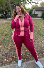 Colorblock Mauve Tracksuit