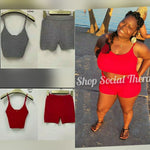Heather Grey Sweater Set